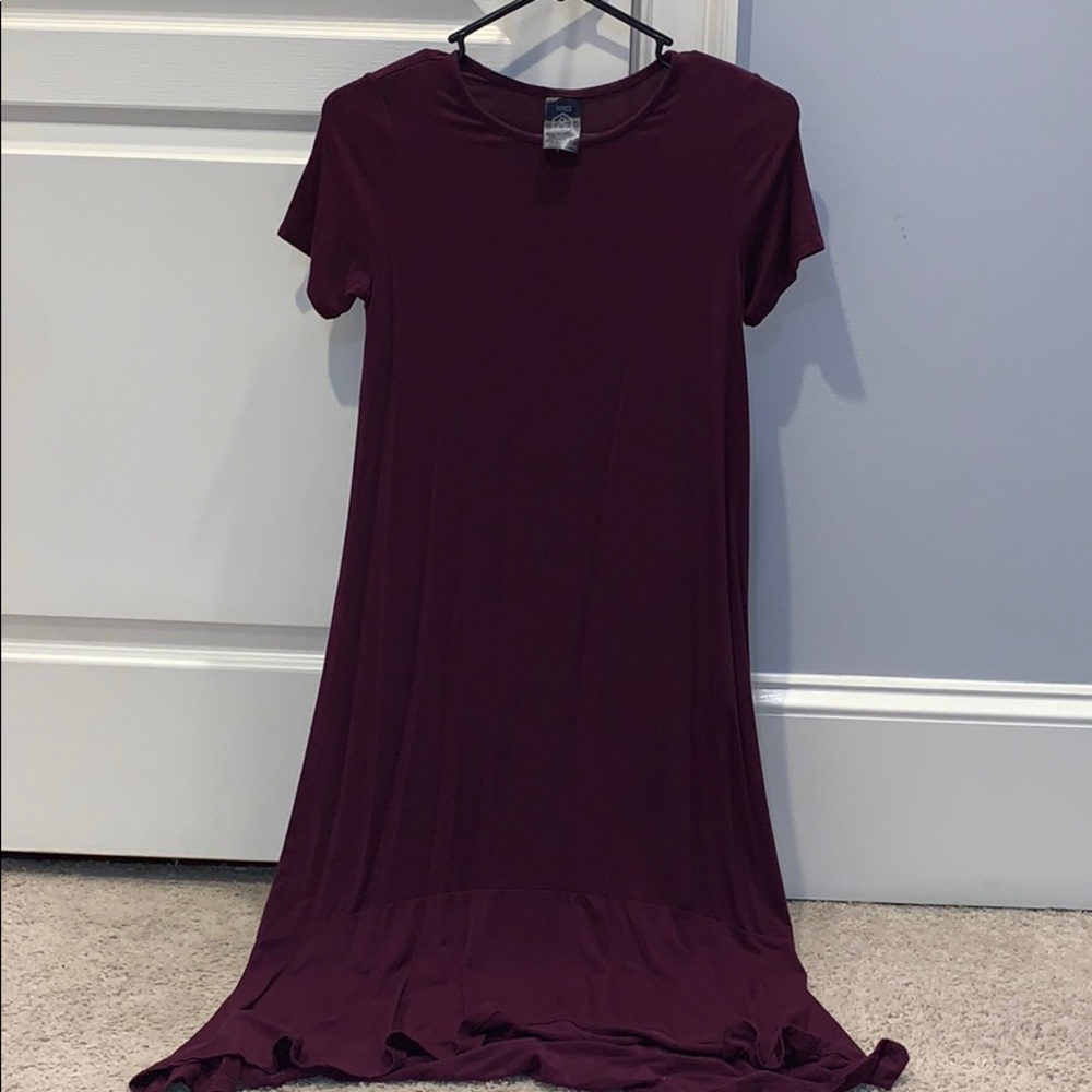 Long plum dress
